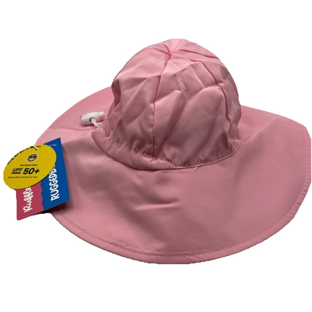 Rufle Butts Rugged Butts Hat Toddler Baby PINK Sun Protective Beach Hat O-6m